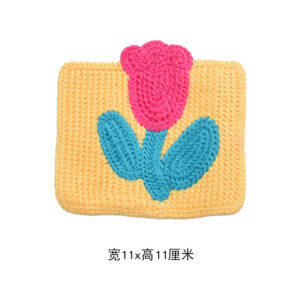 Thickened Rose Blue Flower Pocket