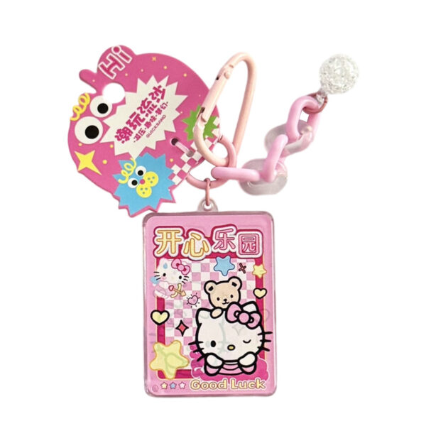 Wholesale Card Big-Eared Dog Oil Filled Acrylic Keychain Bag Charm Fashion Accessory Gift Boutique Resale OLY Exclusive