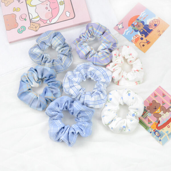Wholesale JK Plaid Pig Intestine Hair Tie Fashion Hair Accessory Chic Everyday Wear for Boutique Resale