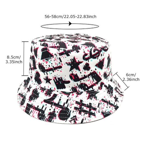 Wholesale Musical Note Printed Bucket Hat for Women Sun Protection Fashion Accessory