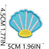 Wholesale Mermaid Wave Embroidered Patch with Anchor Design for Clothing Bag Decoration Fashion Accessory