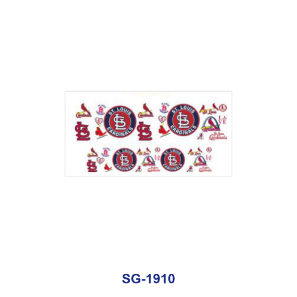 Wholesale 8pcs Sports Logo Badge Pattern 3oz Cup Stickers Wrap OLY Exclusive