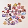 oly-50ae7f83345f5f62577b348bca15e446 Wholesale Random Different Styles 20pcs 30pcs Animal Theme Acrylic Flat Backs