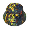 Wholesale Lion Print Reversible Bucket Hat Sun Protection Casual Fashion Accessory