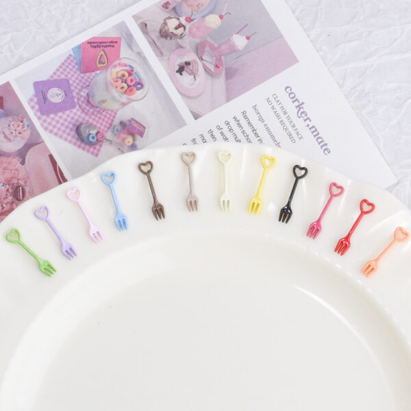 oly-50ba798ae5ee8c4a80afb1a15828cb5b Wholesale Fashion Miniature Fork Pendant Keychains 12pcs Zinc Alloy Dollhouse Decorative Jewelry Accessory