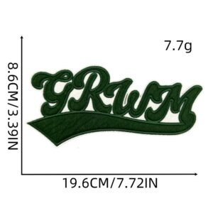 English text cloth embroidery 1#