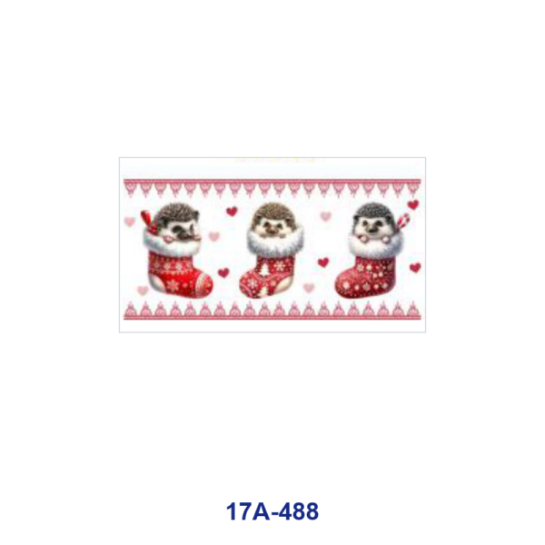 oly-50c2d23bd0206bbdeb32c7628afbcc58 Wholesale 5pcs Christmas Theme Cute Animal Christmas Stocking Candy Cane Holly Snowflake Mixed Decor Prints 16oz Cup UV DTF Wraps