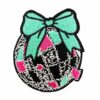 Wholesale Trendy Western Style Embroidered Patch Set with Checkerboard Flame Pattern for DIY Clothing Accessories
