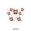 Wholesale 8pcs Cute Cherry Bow Mini Cup Keychain Sticker