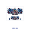 Wholesale 8pcs Sunflower Girl Mini Cup Keychain Sticker