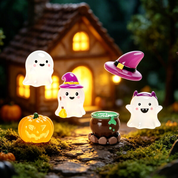 Wholesale Halloween Wizard Ghost Resin Figurine Desktop Ornament Chic Home Decor