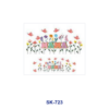 Wholesale 8pcs Rainbow Floral Butterfly Firework Stylized Character Custom Texture Maternal Letter Decor Mini Cup Keychain Sticker OLY Exclusive