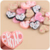 Wholesale Boutique Cartoon Love Heart Silicone Baby Teether Teething Accessory