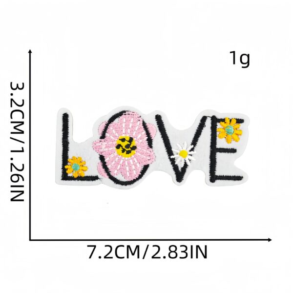 oly-5142f1ee1a018c7d512c21cce733e573 Wholesale Colorful Cartoon Letter Number Embroidered Patches for Decorating Bags Clothes DIY Fashion Accessory