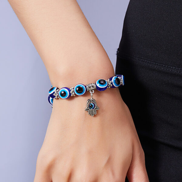 oly-51437f425a64dbf02aefa4c10dfd6e1a Wholesale Handmade Resin Evil Eye Hand of Fatima Bracelet Tourist Souvenir Jewelry Accessory