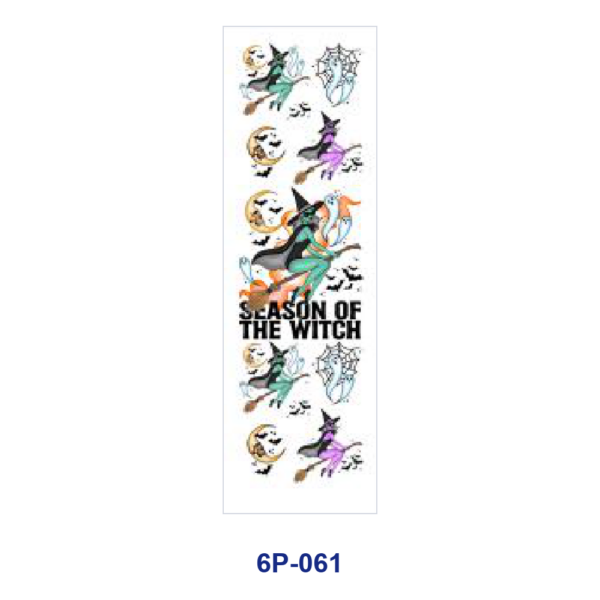 Wholesale 2/8/16pcs UV DTF Stickers Witch Skull Bat and Plant Print Pen and Bookmark Stickers