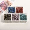 oly-518c06187854a44361a44c44b8669fad Wholesale Trendy Red Black Electroplated Acrylic Beads 4mm Round Spacer Beads for DIY Jewelry Phone Strap Bag Chain Accessory