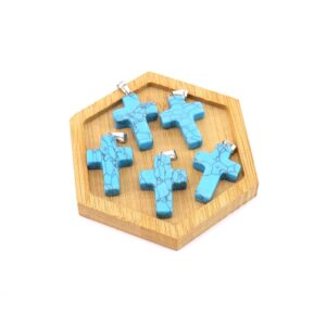 Blue turquoise (synthetic) (1 piece)