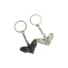 Wholesale European Style Metal Butterfly Moth Keychain Pendant Fashion Accessory Bag Charm Gift