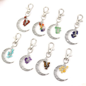 oly-51c12ed98eafae17a15fdc5f781e2ae6 Wholesale Moon Gravel Grape Cluster Crystal Keychain Fashion Accessory Car Key Chain Gift