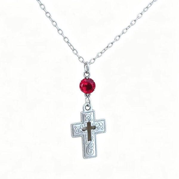 oly-51c220fc3dca0c100d3a3e5231e510d9 Wholesale Cross Pendant Necklace for Men Vintage Gothic Style Zinc Alloy Chain Jewelry Boutique Resale