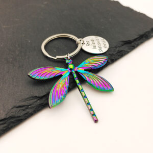 Colorful dragonfly keychain A