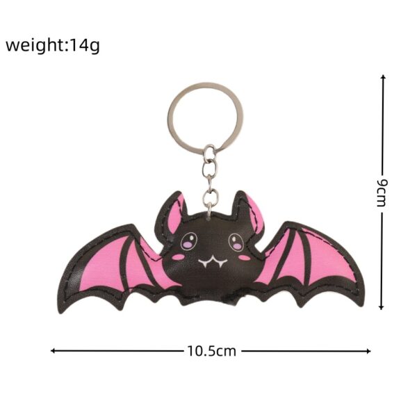 Wholesale Metal Pink Bat Keychain Decorative Gift for Everyday Use