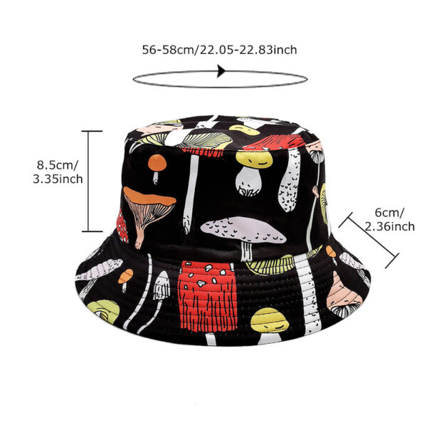 oly-51cd5e268d49f1348ce183198be280ea Wholesale Fashion Fisherman Hat Mushroom Pattern Foldable Sun Hat for Outdoor Everyday