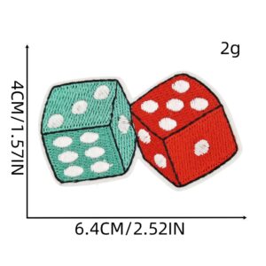 Dice cloth stickers 8#