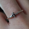 oly-51f5eb1c5810454dbd018870f72c6fea Wholesale Silver Hexagonal Bee Ring, Retro Alloy Fashion Accessory, Boutique Resale Jewelry