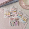 oly-51f71e331d1d0194f76c3d05a81f2410 Wholesale Trendy Acrylic Plaid Hair Clip Set 4pcs Duckbill Clips, Fashion Accessory for Everyday Styling or Boutique Resale