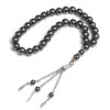 oly-52034ba4dde132322dabfeb293dd1cc0 Wholesale Black Stone Prayer Beads Bracelet Handmade Middle Eastern Style Jewelry Accessory for Everyday Wear