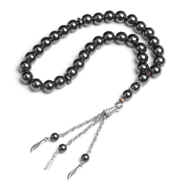 oly-52034ba4dde132322dabfeb293dd1cc0 Wholesale Black Stone Prayer Beads Bracelet Handmade Middle Eastern Style Jewelry Accessory for Everyday Wear