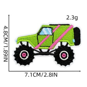 Cartoon car cloth sticker 1#