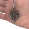 Wholesale Gothic Vintage Hollow Flower Pendant Necklace Stylish Jewelry Accessory for Daily Wear