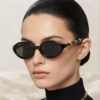 oly-52198d70e7fc9597673a3e557c9499f1 Wholesale Oval Bamboo Leg Retro Sunglasses for Outdoor Sun Protection Chic Fashion Accessory