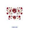 Wholesale 8pcs Gothic Heart Rose Mini Cup Keychain Sticker