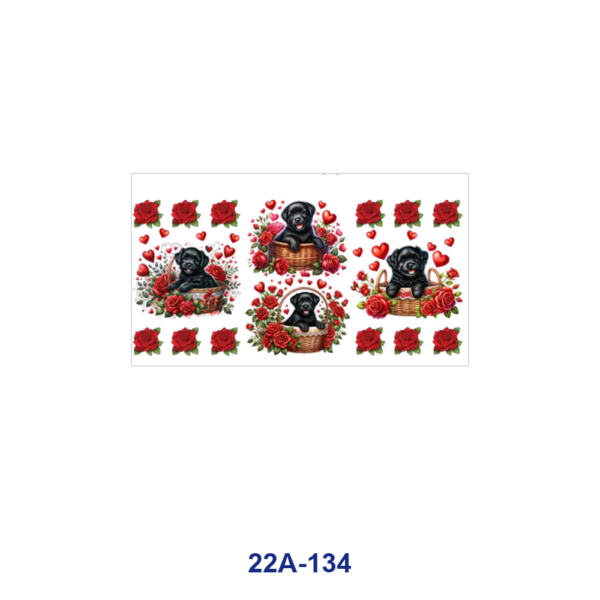 oly-5257a74aeefdfe198d46db415fb01b9c Wholesale 5pcs Valentine Puppy Farm Calf Garden Sprite Red Rose Heart Bow Hot Air Balloon Mixed Print 16oz Cup UV DTF Wraps