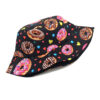 oly-525bbc7f94214d21a6af8c0a13360455 Wholesale Double sided Donut Pattern Bucket Hat for Outdoor Sun Protection Unisex