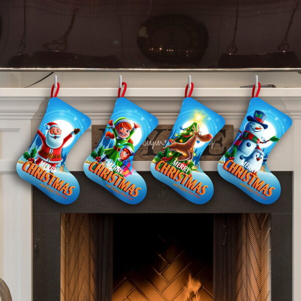 oly-526c6ca054730b26ee6be2bf7c090873 Wholesale Christmas Socks Set Four Piece Snowman Deer Design Decorative Candy Socks for Home Decor Party