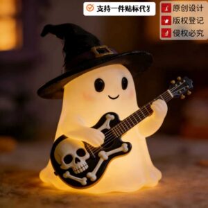 Wholesale Halloween Ghost Guitar Night Light Cute Desk Decoration Party Gift