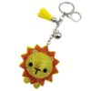 Wholesale Yellow Rhinestone Lion Keychain Wedding Favor Decorative Accessory