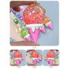 Wholesale Cartoon Ice Cream Acrylic Keychain Glow in the Dark Bag Charm for Kids Birthday Gift