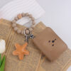 Wholesale Silicone Bracelet Keychain Solid Color Turmeric Party Gift Jewelry Accessory