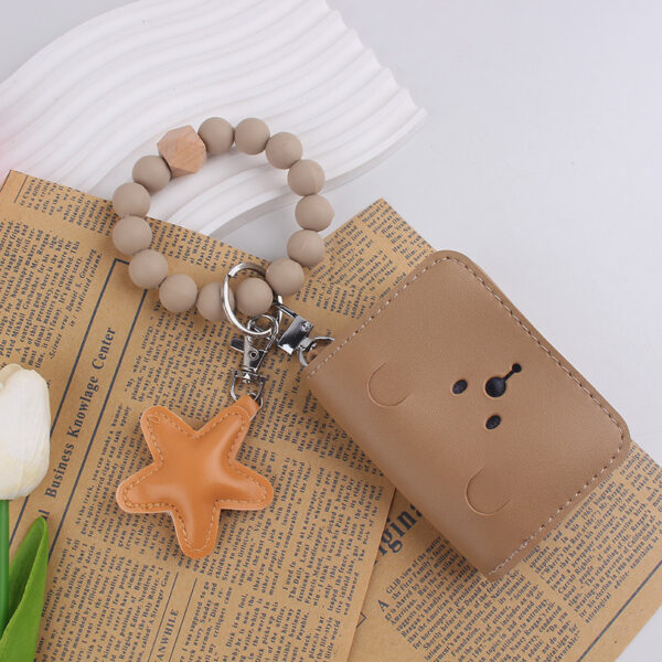 Wholesale Silicone Bracelet Keychain Solid Color Turmeric Party Gift Jewelry Accessory