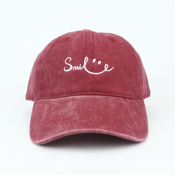 Wholesale Vintage Washed Cartoon Smile Baseball Cap Fashion Accessory Gift