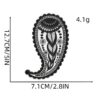 Wholesale Stylish Embroidered Cashew Iron-on Patch Polyester Thread Bag Accessory
