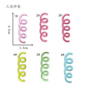 3-coil spring combination cloth sticker (6 pieces)