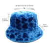 Wholesale Plush Fisherman Hat Heart Pattern Women's Casual Foldable Sun Hat