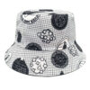 Wholesale Trendy Small Grid Bucket Hat Sun Protection Casquette Unisex Casual Cap